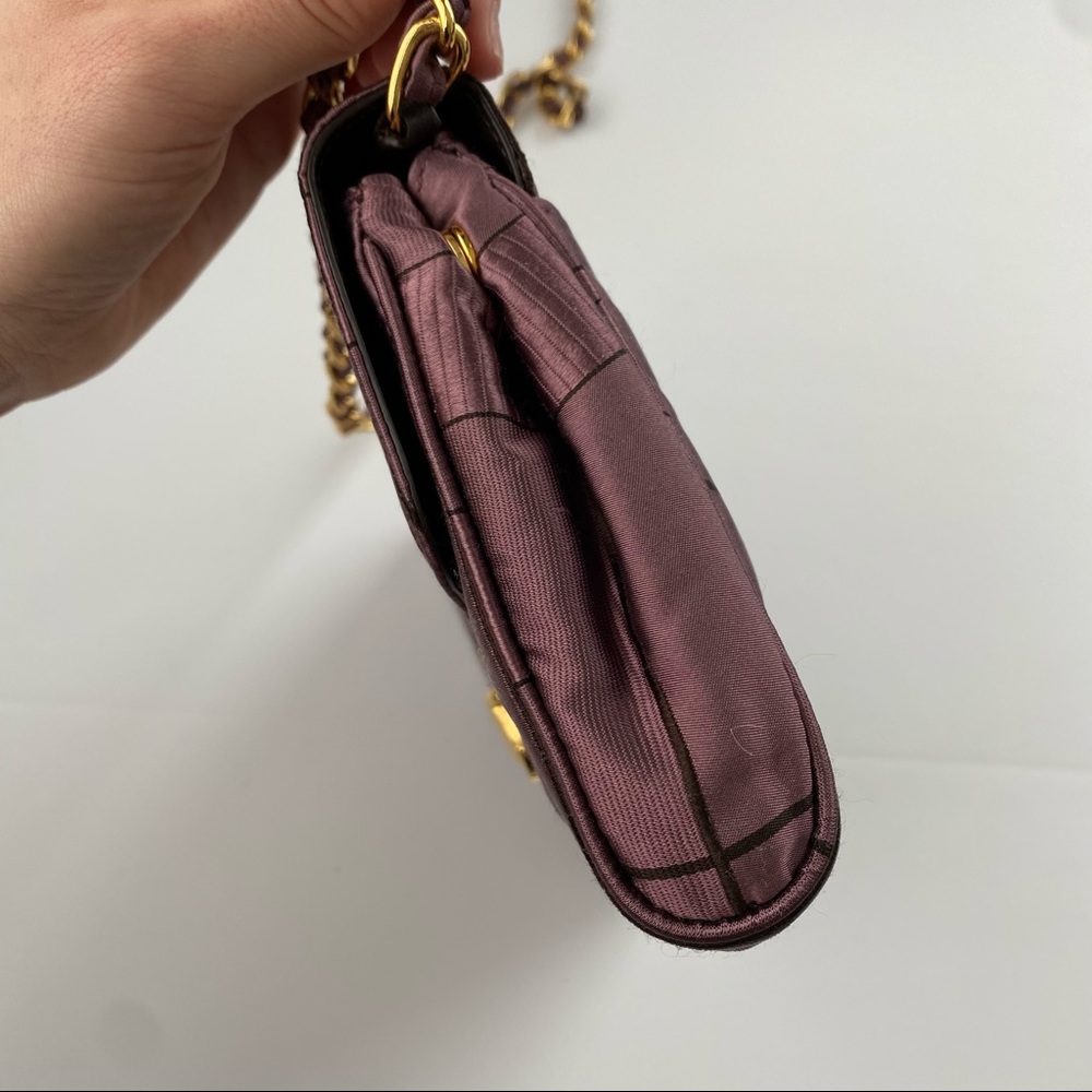 Prada Purple Crossbody Bag with Gold Chain - Picture 6 of 14